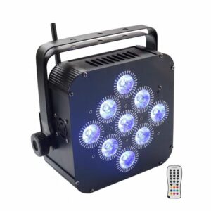 LIRO-LITE Battery Wireless Led Uplight App/Wifi Remote Rechargeable 9x18w 6 in 1 RGBW UV Led Stage Par Lights For Wedding Parties