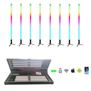 LiRO-LITE IP65 360 Battery Powered Wireless Led Pixel Tube RGBWA 5in1 Pixel Remote Control LED Tube For DJ Night Club Wedding Decoration