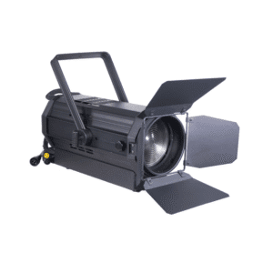 LiRO-LITE Waterproof Led Theatre Fresnel Light 300W COB DMX Spotlight Manual Focus with Barndoor