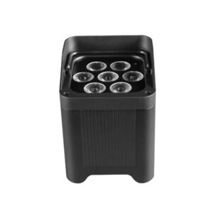 LIRO-LITE IP65 Wireless Battery Uplights 7x20w RGBALC 6in1 LED Par Lights Wireless Charging